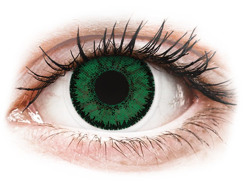 SofLens Natural Colors Emerald - cu dioptrie (2 lentile) - Lentile de contact colorate