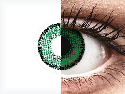 SofLens Natural Colors Emerald - fără dioptrie (2 lentile)