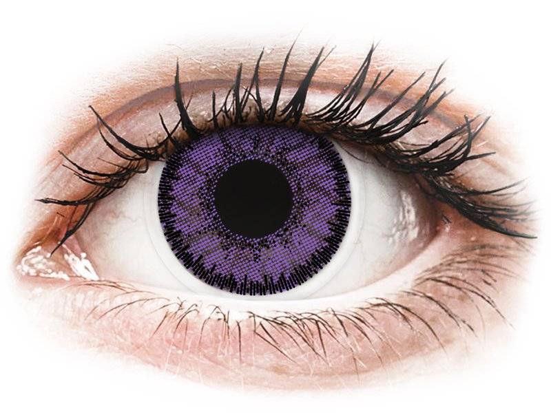 Lentile de contact colorate SofLens Natural Colors Indigo - fără dioptrie (2 lentile)