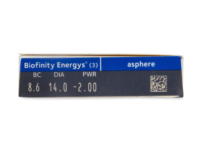 Biofinity Energys (3 lentile) - Parametrii lentilei