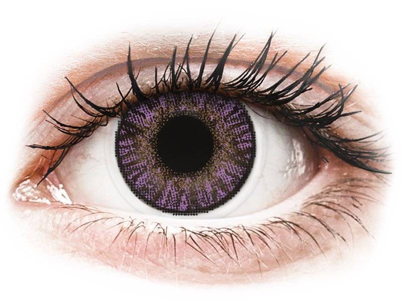 Lentile de contact colorate FreshLook ColorBlends Amethyst - cu dioptrie (2 lentile)
