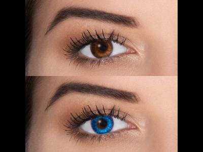 FreshLook ColorBlends Brilliant Blue - cu dioptrie (2 lentile)