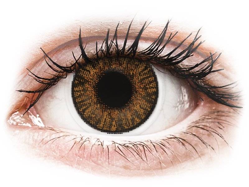 Lentile de contact colorate FreshLook ColorBlends Honey - fără dioptrie (2 lentile)