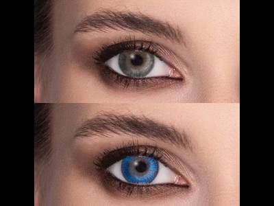 FreshLook ColorBlends True Sapphire - fără dioptrie (2 lentile)