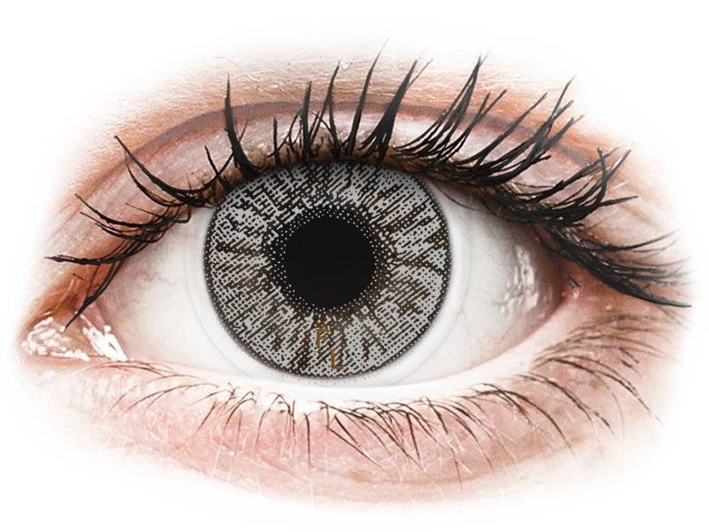 Lentile de contact colorate FreshLook Colors Misty Gray – cu dioptrie (2 lentile) Lentile colorate