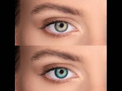 FreshLook Dimensions Carribean Aqua - cu dioptrie (6 lentile)