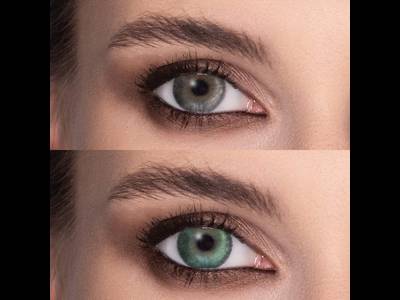 FreshLook Dimensions Sea Green - cu dioptrie (6 lentile)