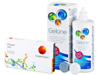 Proclear Toric (6 lentile) + soluție Gelone 360 ml
