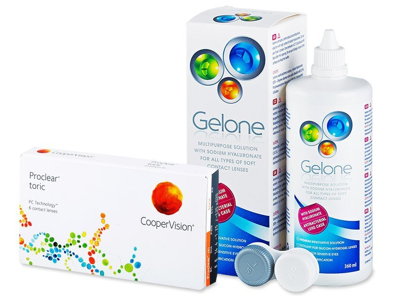 Pachet Proclear Toric (6 lentile) + soluție Gelone 360 ml CooperVision imagine 2022