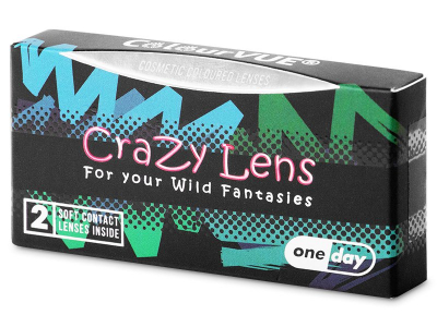 ColourVUE Crazy Lens - Blackout - lentile zilnice fără dioptrie (2 lentile)