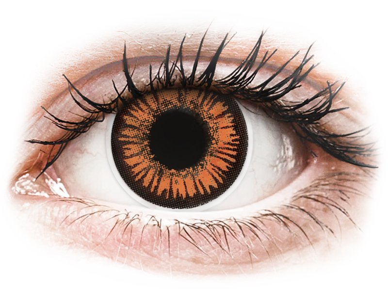 Lentile de contact colorate Orange Twilight ColourVUE Crazy Lens (2 daily lenses) colorate imagine noua