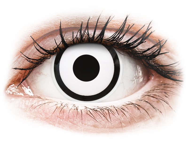 Lentile de contact colorate White Zombie ColourVUE Crazy Lens (2 daily coloured lenses) colorate imagine noua
