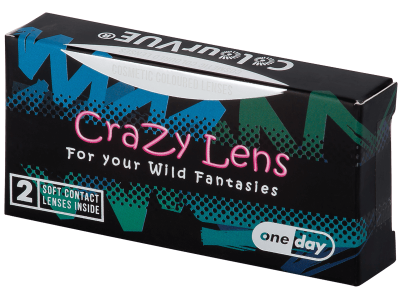ColourVUE Crazy Lens - White Zombie - lentile zilnice fără dioptrie (2 lentile) - Lentile de contact colorate