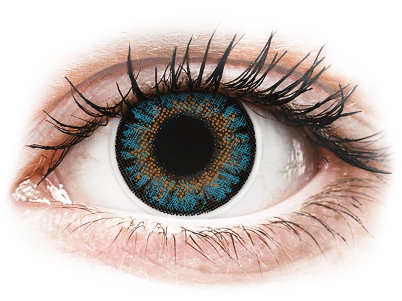 ColourVue One Day TruBlends Blue - cu dioptrie (10 lentile) - Lentile de contact colorate