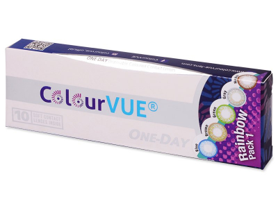 ColourVue One Day TruBlends Rainbow 1 - fără dioptrie (10 lentile) - Produsul este disponibil și în acest pachet