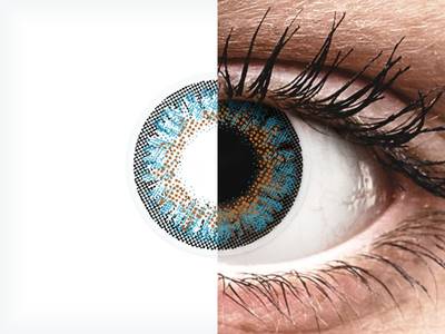 ColourVue One Day TruBlends Rainbow 1 - fără dioptrie (10 lentile) - ColourVue One Day TruBlends Rainbow 1 -  Blue