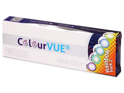 ColourVue One Day TruBlends Rainbow 2 - fără dioptrie (10 lentile) - Produsul este disponibil și în acest pachet