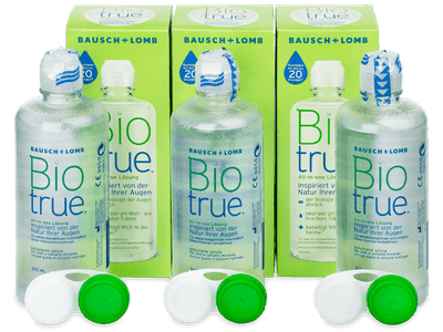 Soluție Biotrue 3 x 300 ml - Produsul este disponibil și în acest pachet