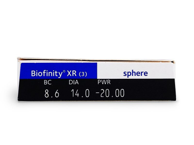 Biofinity XR (3 lentile) - Parametrii lentilei