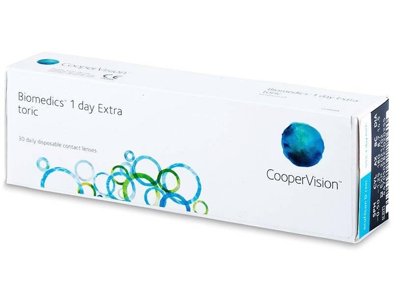 Lentile de contact zilnice Biomedics 1 Day Extra Toric (30 lentile) CooperVision imagine 2022