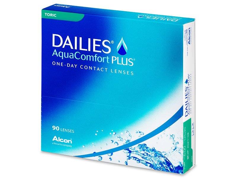 Lentile de contact zilnice Dailies AquaComfort Plus Toric (90 lentile) Lentile de contact