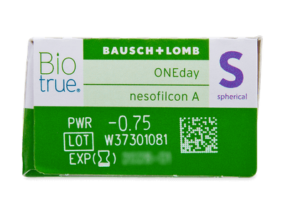 Biotrue ONEday (30 lentile) - Parametrii lentilei