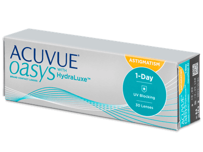 Acuvue Oasys 1-Day with HydraLuxe for Astigmatism (30 lentile) - Lentile de contact torice