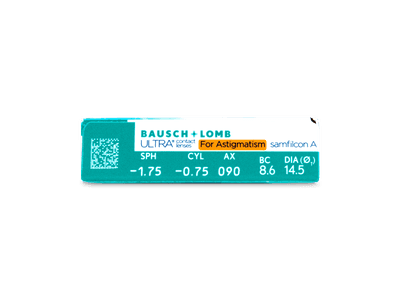 Bausch + Lomb ULTRA for Astigmatism (6 lentile) - Parametrii lentilei