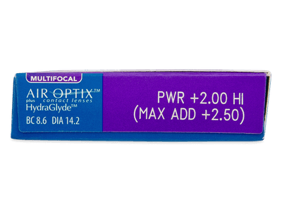 Air Optix plus HydraGlyde Multifocal (6 lentile) - Parametrii lentilei