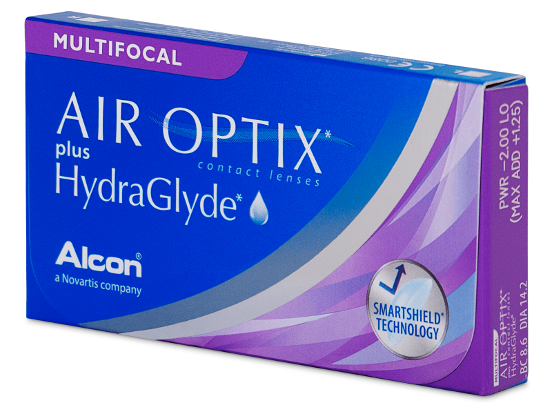 Air optix plus hydraglyde multifocal (6 lentile)