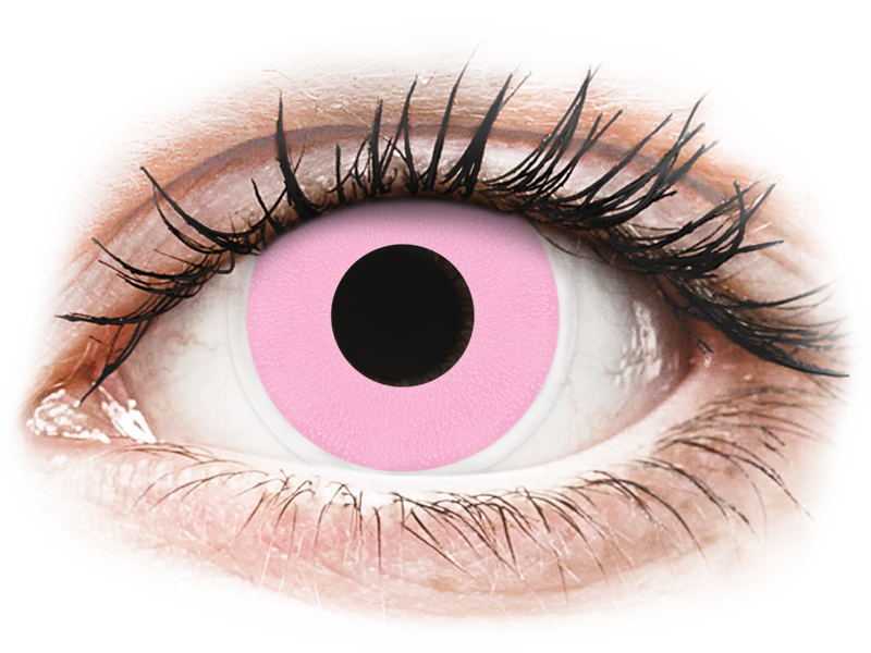 ColourVUE Crazy Lens - Barbie Pink - plano (2 lenses) - Lentile de contact colorate