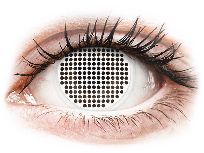ColourVUE Crazy Lens - White Screen - plano (2 lenses)