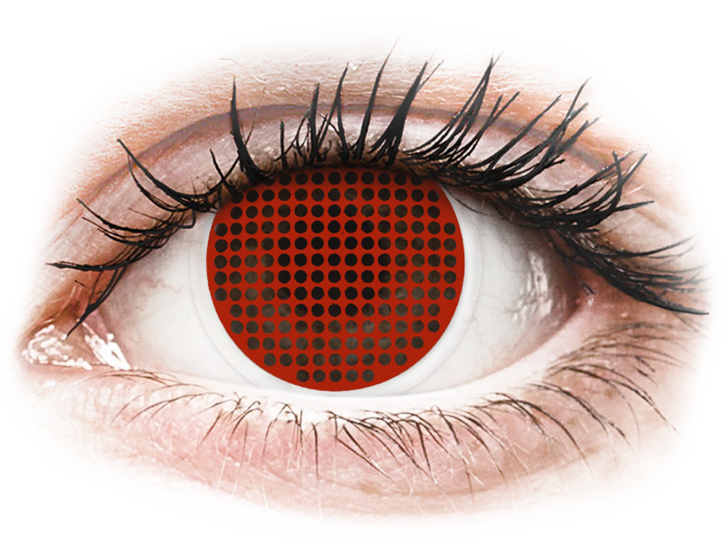 Lentile de contact colorate ColourVUE Crazy Lens - Red Screen - plano (2 lenses)