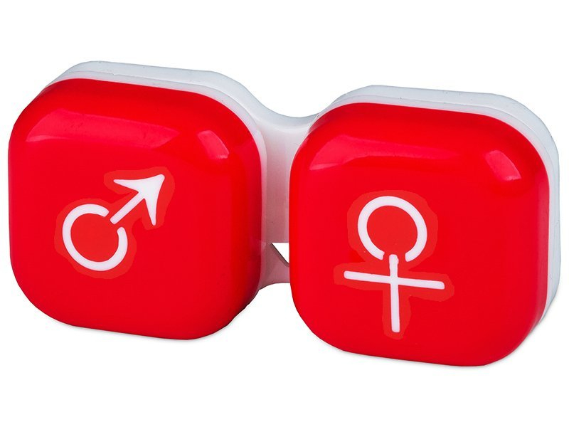 Suport pentru lentile man&woman – roșu Accesorii lentile de contact 2022