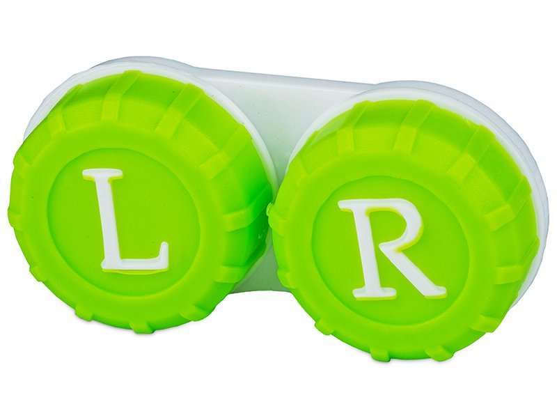 Accesorii Suport pentru lentile verde L+R Accesorii lentile de contact