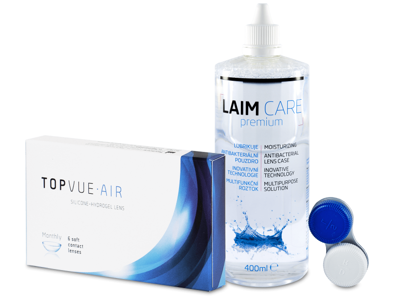 TopVue Air (6 lentile) + soluție LAIM-CARE 400 ml - Výhodný balíček