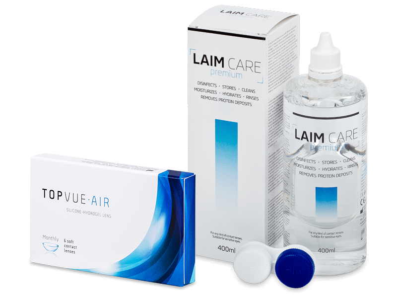 TopVue Air (6 lentile) + soluție LAIM-CARE 400 ml - Výhodný balíček