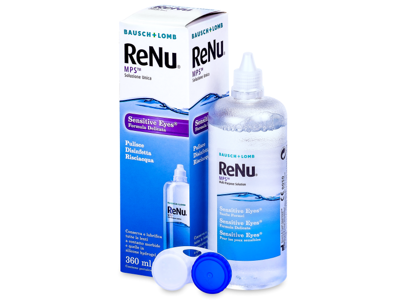 Soluție ReNu MPS Sensitive Eyes 360 ml  - Soluție de curățare