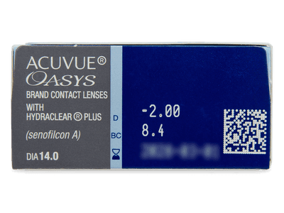 Acuvue Oasys (12 lentile) - Parametrii lentilei