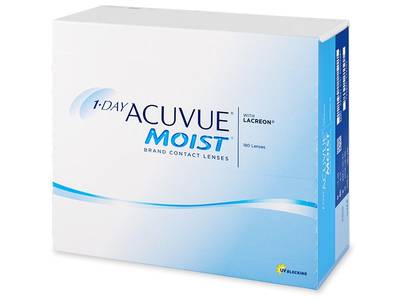 1 Day Acuvue Moist (180 lentile) - Lentile de contact de unică folosință