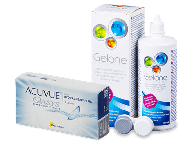 Acuvue Oasys (12 lentile) + soluție Gelone 360 ml