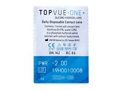 TopVue One+ (30 lentile) - Vizualizare ambalaj