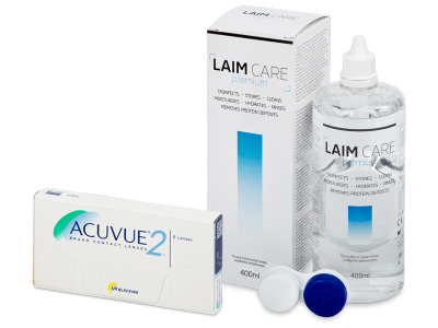 Acuvue 2 (6 lentile) + soluție Laim-Care 400 ml