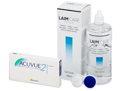 Acuvue 2 (6 lentile) + soluție Laim Care 400 ml