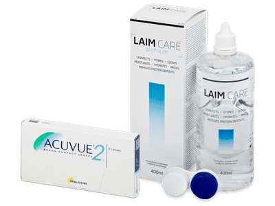 Acuvue 2 (6 lentile) + soluție Laim-Care 400 ml