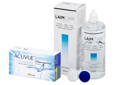Acuvue Oasys for Astigmatism (12 lentile) + soluție Laim-Care 400 ml