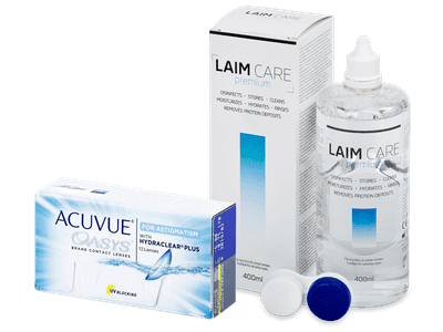 Acuvue Oasys for Astigmatism (12 lentile) + soluție Laim-Care 400 ml