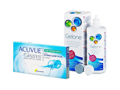 Acuvue Oasys for Presbyopia (6 lentile) + soluție Gelone 360 ml