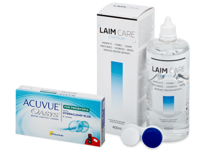 Acuvue Oasys for Presbyopia (6 lentile) + soluție Laim-Care 400 ml