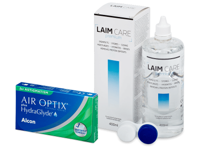 Air Optix plus HydraGlyde for Astigmatism (6 lentile) + soluție Laim-Care 400 ml